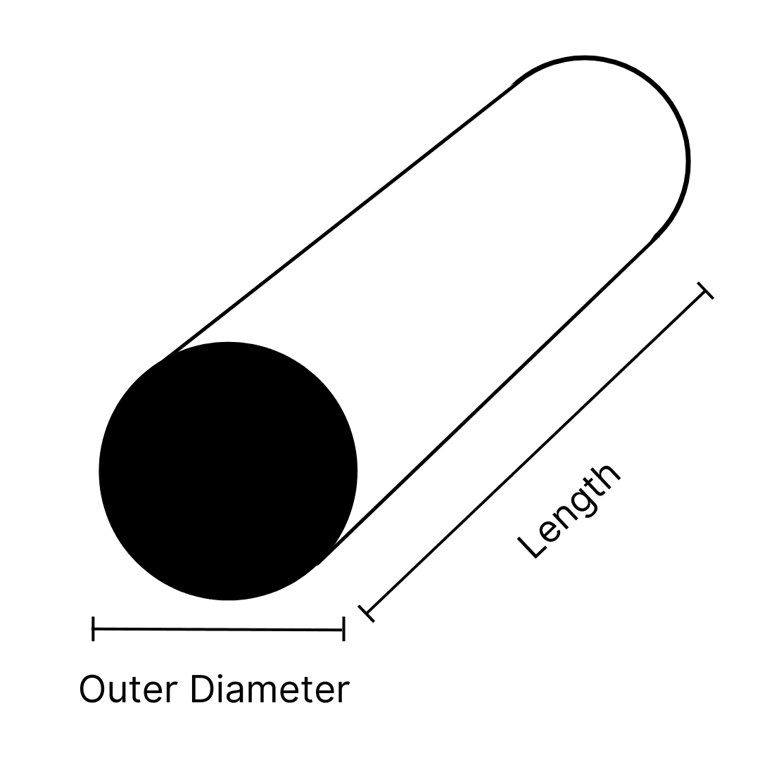 0.75" Nickel Round Bar 718 SAAH Diagram
