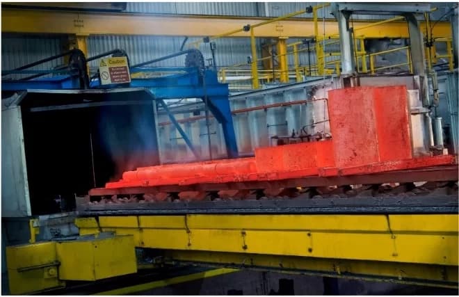 Heat treatment process in action