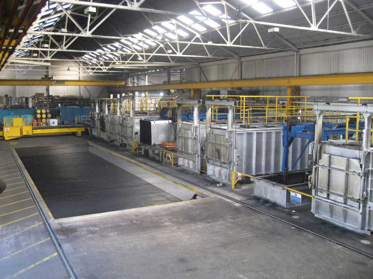 Howco's large capacity heat treatment furnace